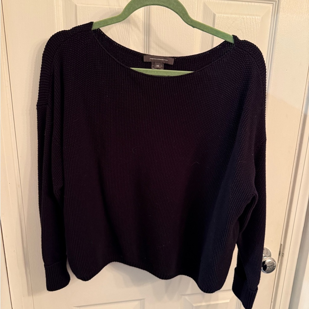 French Connection Black Crew Neck Sweater